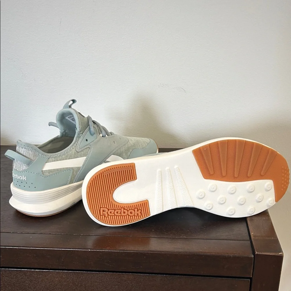 Reebok Sky Blue and White Athletic Shoes - Picture 3 of 5